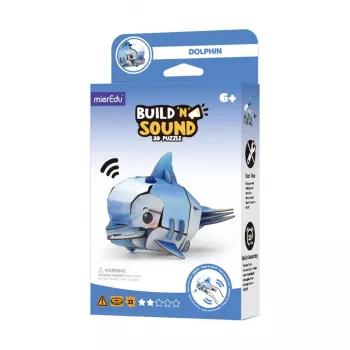 Puzzle 3D MierEdu Build and Listen - Golfinho