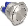 Botão de pressão Delock para montagem 16mm 2 x terminal de parafuso botão plano (22036)