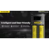 Carregador de baterias Nitecore Ci12 carregador USB universal para Li‑Ion, NiCd, NiMH, entrada 3A 5/9/12V, caixa de plástico