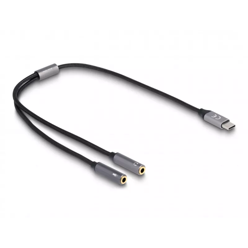 Adaptador DAC USB Type-C DeLOCK 66616 24 Bit 96 kHz 2 x 3,5 mm