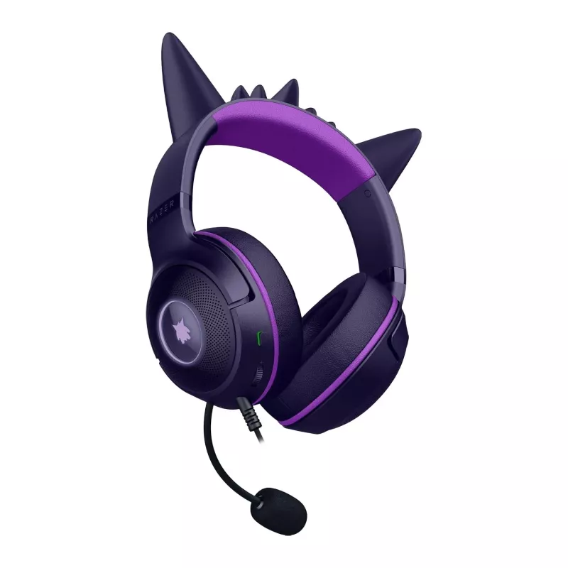 Razer Kraken Kitty V2 - Pokemon Gengar Ed. Headset com fio arco de cabeça Gaming USB Type-A Rosa