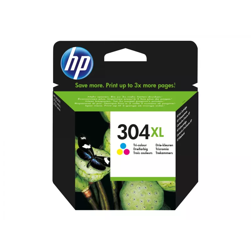 HP 304XL tri-color tinteiro blister