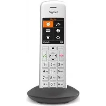 Telefone DECT Gigaset CE575HX com identificação de chamadas prateado e auscultador sem fios