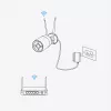 Reolink W430 - Câmara exterior 4K, Wi-Fi 6 de nova geração, zoom ótico 5x, deteção de pessoas/veículos/animais, visão noturna a cores