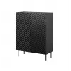 Estante Cama Meble ONDA 2D2SZ estante de livros 98×45×127 cm preto
