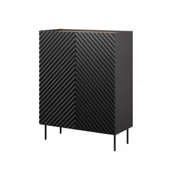 Estante Cama Meble ONDA 2D2SZ estante de livros 98×45×127 cm preto