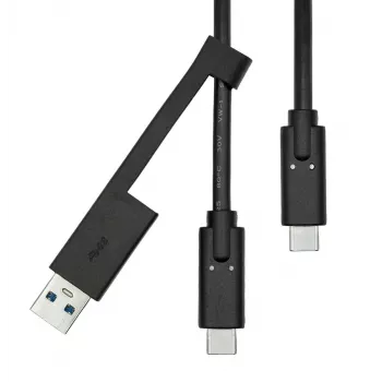 Cabo USB-A para USB-C ProXtend USBCWA-001 1 m, preto, 0,06 kg