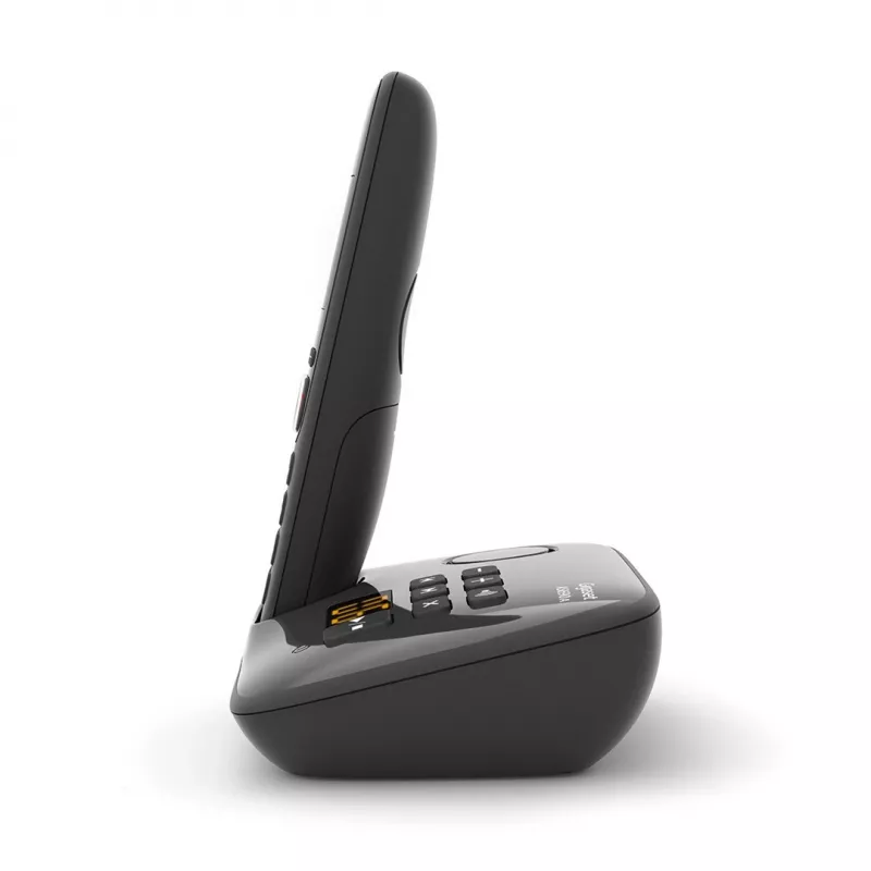 Telefone analógico/DECT Gigaset AS690A com identificação de chamadas preto