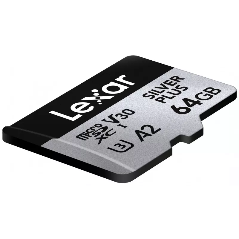 Cartão microSD Lexar 64 GB UHS-I Classe 3 SILVER PLUS