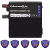 Carregador de baterias Qoltec Smart Monolith para baterias LiFePO4 AGM GEL SLA | 10A | 12V