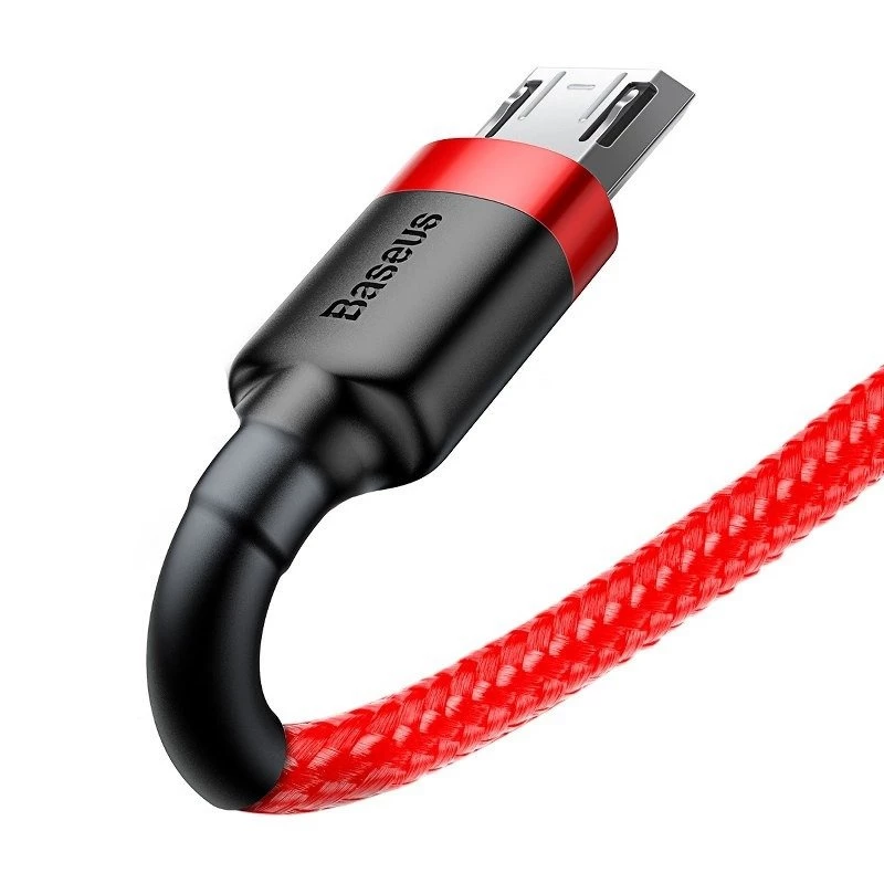 Cabo USB Baseus CAMKLF-C09 2m USB A para Micro-USB B vermelho