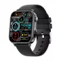 Smartwatch Colmi P80 preto – wearable de pulso, ecrã a cores, monitorização de saúde e atividade
