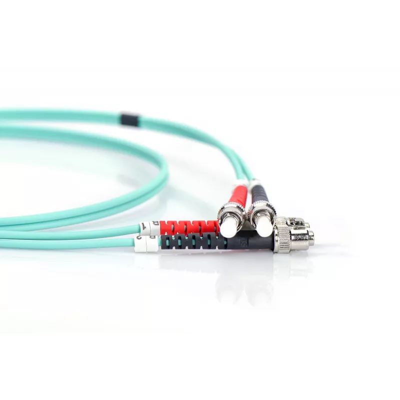 Cabo de patch de fibra ótica Digitus OM3 ST/ST 2m
