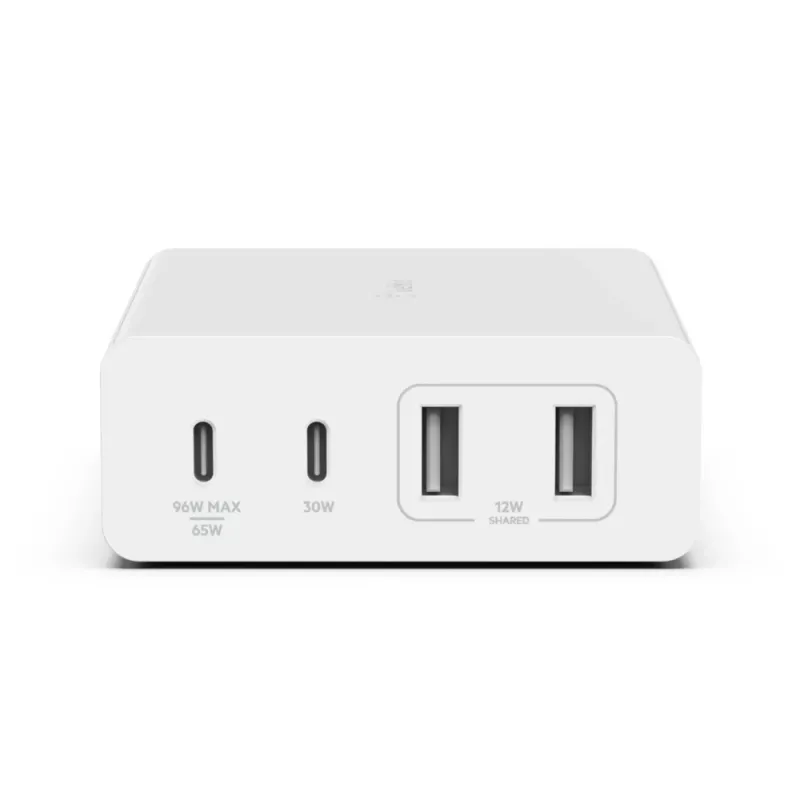 Carregador de interior Belkin WCH010VFWH cabo de 2 m 2 portas USB Type-C branco