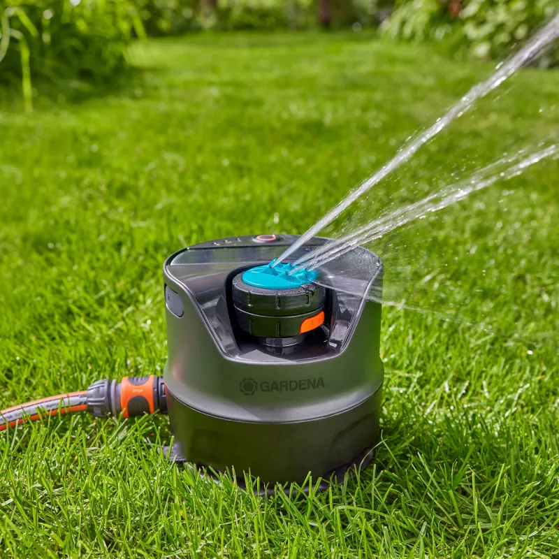 Aspersor circular Gardena AquaPrecise Preto Azul Cinzento 1 unid.
