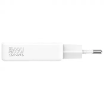 Carregador PDPlug Dual 65W GaN 2xUSB-C branco