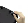 Balde do lixo Durable NO TOUCH 6L retangular aço inoxidável prateado preto