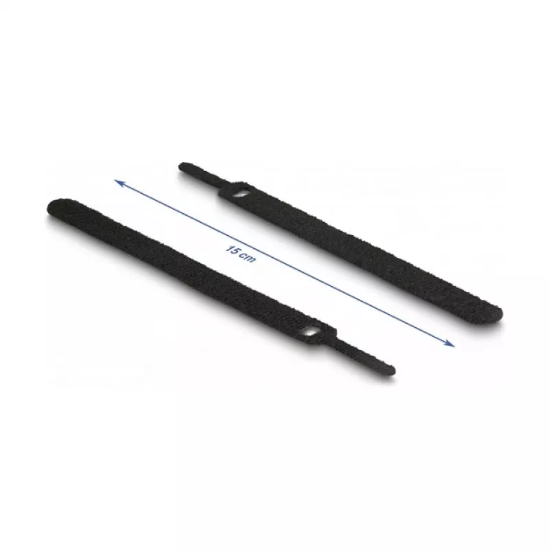 Abraçadeira de cabo de velcro DeLOCK 19076 150x12mm cores sortidas conjunto de 10