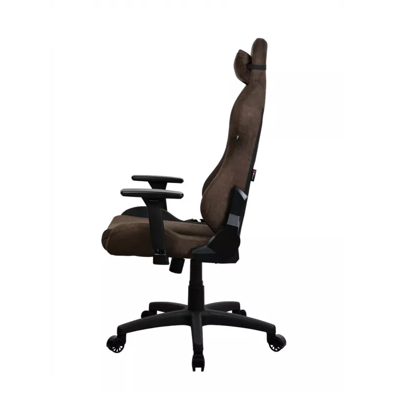 Cadeira gaming Arozzi Torretta SuperSoft – ergonómica castanha, design de suporte