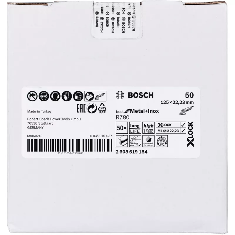 Acessório para rebarbadora Bosch 2 608 619 184 disco de corte