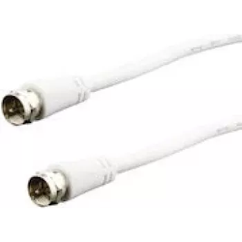 Cabo coaxial e p FA 15 solto 1,5 m, ficha F para F, branco