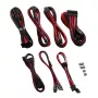 Kit de cabos de fonte CableMod C-Series PRO RM Black Label CM‑PCSR‑16P3KIT‑NKKR‑R — cabos modulares de PSU revestidos preto-vermelho