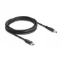 Cabo de carregamento para portátil DeLOCK USB Type-C macho para Dell 4.5 x 3.0 mm macho 1,5 m 20 V