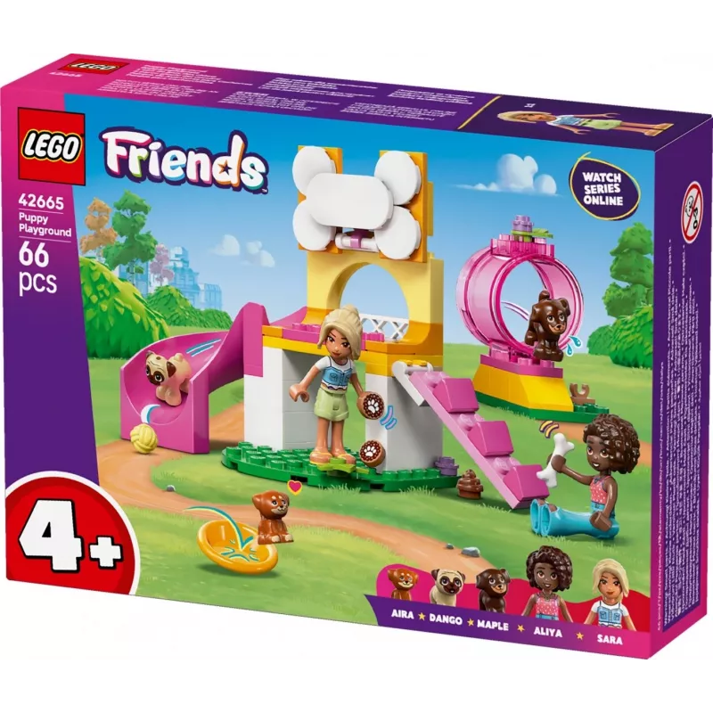 Brinquedo de construção LEGO Friends Parque de recreio para cachorros conjunto 42665, 66 peças, 2 minifiguras, idade 4+