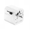 Fonte de alimentação de viagem GEMBIRD TPA-EU1A1C20-01-W 20W, USB-A 18W + USB-C 20W, tomada Schuko, entrada 100–250 V