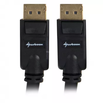 Cabo DisplayPort Sharkoon 1.3, 4K, 1 m, preto