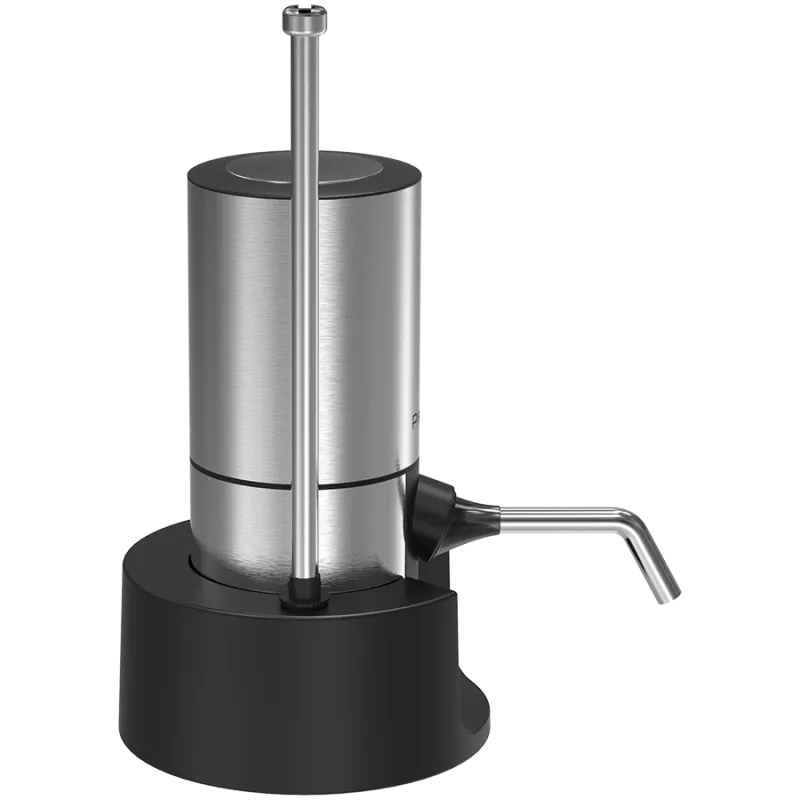 Máquina de servir vinho elétrica a pilhas com tubo de aço inoxidável
