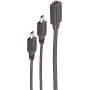 Cabo USB ShiverPeaks BS13-20022 0,3 m USB-C Mini-USB B preto