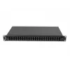Patch panel 1U Lanberg FOP1-24SD-LQB aço preto para montagem em rack