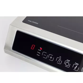 Caso | Placa Thermo Control | TC 3500 | Número de zonas de cozedura 1 | Controlo tátil | Preto/Aço inoxidável | Indução