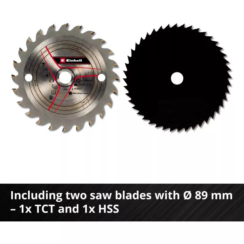 Einhell TE-CS 18/89 Li Solo mini serra circular a bateria, 18 V (sem bateria)