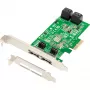 Placa PCI Dawicontrol PCI-e DC-624e RAID R2 4 canais SATA 6G retail