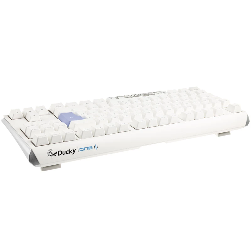 Ducky One 3 Classic Pure Branco TKL Gaming RGB LED - Teclado MX-Brown USB Alemão Branco (DKON2187ST-BDEPDPWWWSC1)
