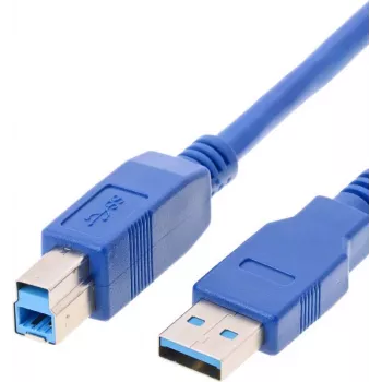 Cabo USB Helos 014683 USB 3.2 Gen 1 3m USB A USB B azul