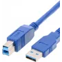 Cabo USB Helos 014683 USB 3.2 Gen 1 3m USB A USB B azul