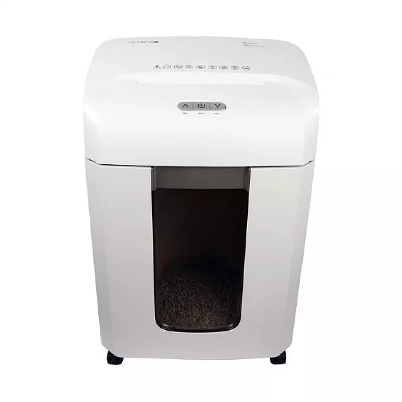 Destruidora de documentos Olympia MC 615.2 – Corte em micropartículas P-5, 22 cm de entrada, capacidade de 15 folhas, 65 dB, branco