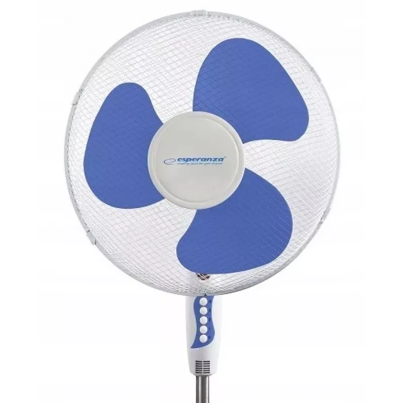 Ventilador doméstico ESPERANZA EHF001WB — 40 cm, 3 velocidades, de pé, altura ajustável, oscilante