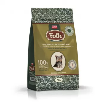 FOLK raças pequenas tradicional pato da Grande Polónia com coelho, maçãs e manjerona - comida seca para cães - 7kg