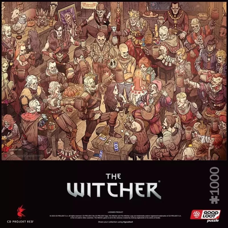 Puzzle Good Loot Gaming: The Witcher (Wiedźmin) Aniversário, 1000 peças