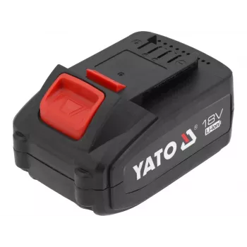 Bateria para ferramentas sem fios YATO YT-828463 — Li-Ion 18V 4Ah, vermelho, indicador de carga