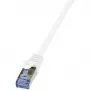 Cabo de rede LogiLink 20 m Cat.6A RJ-45 S/FTP branco