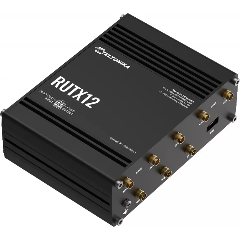 Router celular industrial Teltonika RUTX12DUAL LTE CAT 6