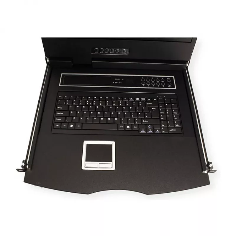 VALUE 26.99.0190 Consola KVM de 19 polegadas, 8 portas, USB, disposição do Reino Unido