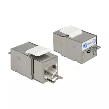 Delock 86404 módulo Keystone RJ45 Secure Cat.6 para LSA, branco