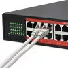 Switch de rede QOLTEC Gigabit Ethernet PoE 24xRJ45 2xSFP