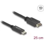 Cabo USB DeLOCK USB Type-E Key A 20 pinos macho para USB Type-C macho 25 cm